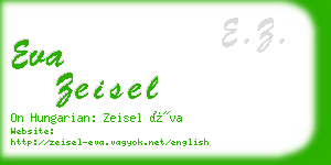 eva zeisel business card